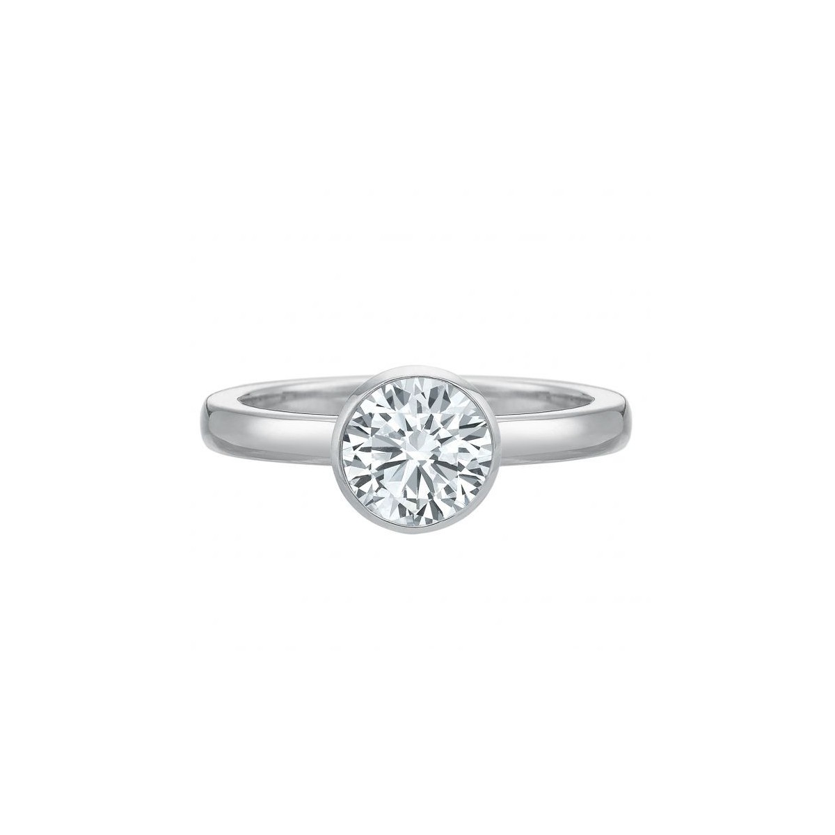 ANELLO PROMESSA DIAMANTE ORO BIANCO 18K DIAMANTE NATURALE