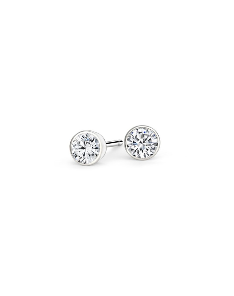ORECCHINI DA MATRIMONIO IN ORO BIANCO 18K CON DIAMANTI NATURALI