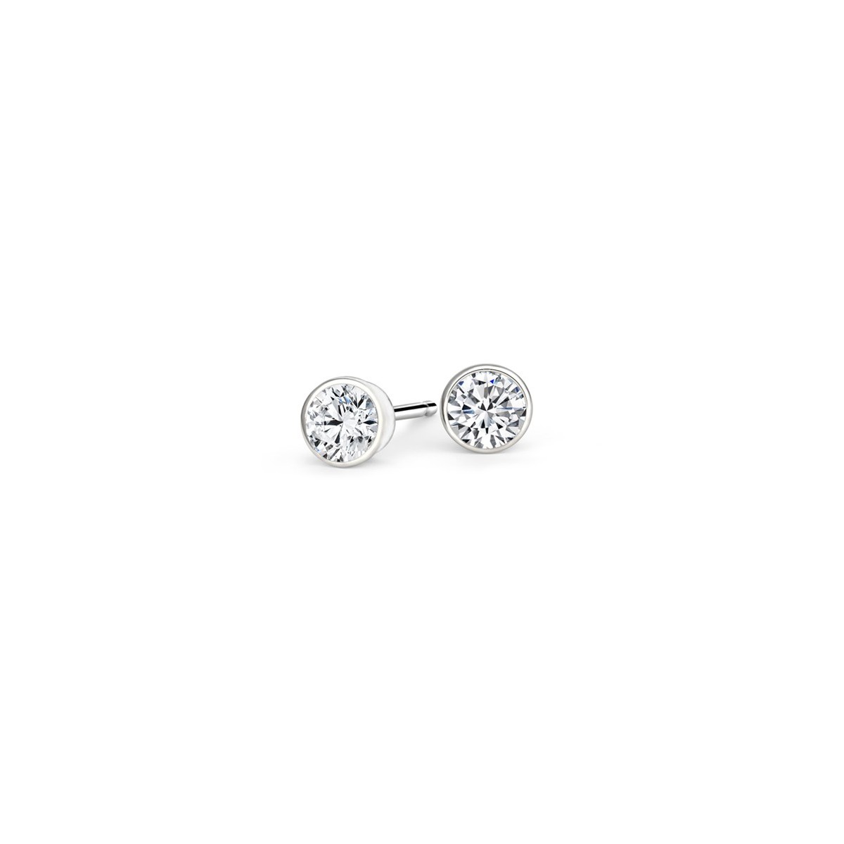 DIAMANTI ORECCHINI FIDANZAMENTO IN ORO BIANCO 18K DIAMANTI NATURALI