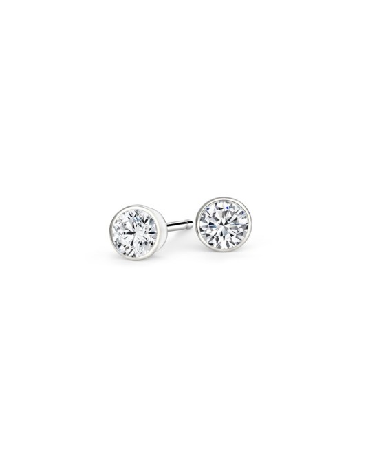 ORECCHINI PER MATRIMONIO IN ORO BIANCO 18K DIAMANTI NATURALI