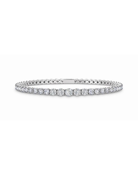 BRACCIALE PER FIDANZAMENTO ORO BIANCO 18 DIAMANTI NATURALI