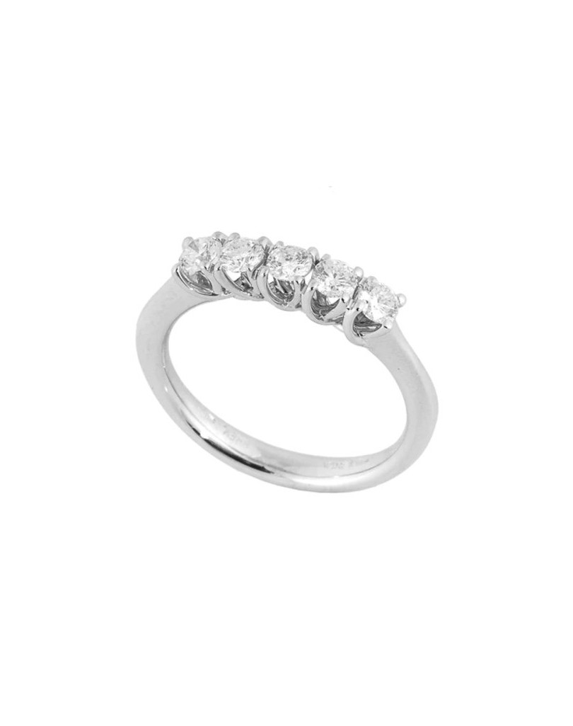 RIVIERA PER FIDANZAMENTO ORO BIANCO 18 DIAMANTI NATURALI