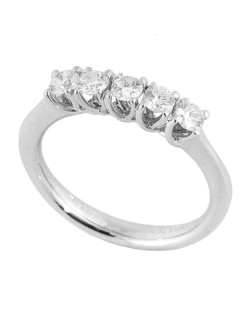 RIVIERA PER FIDANZAMENTO ORO BIANCO 18 DIAMANTI NATURALI