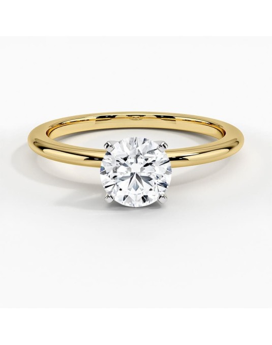 Anello Donna Fidanzamento oro giallo