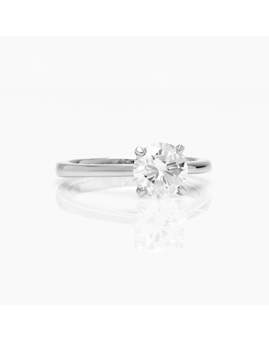 Solitario Di Matrimonio oro bianco