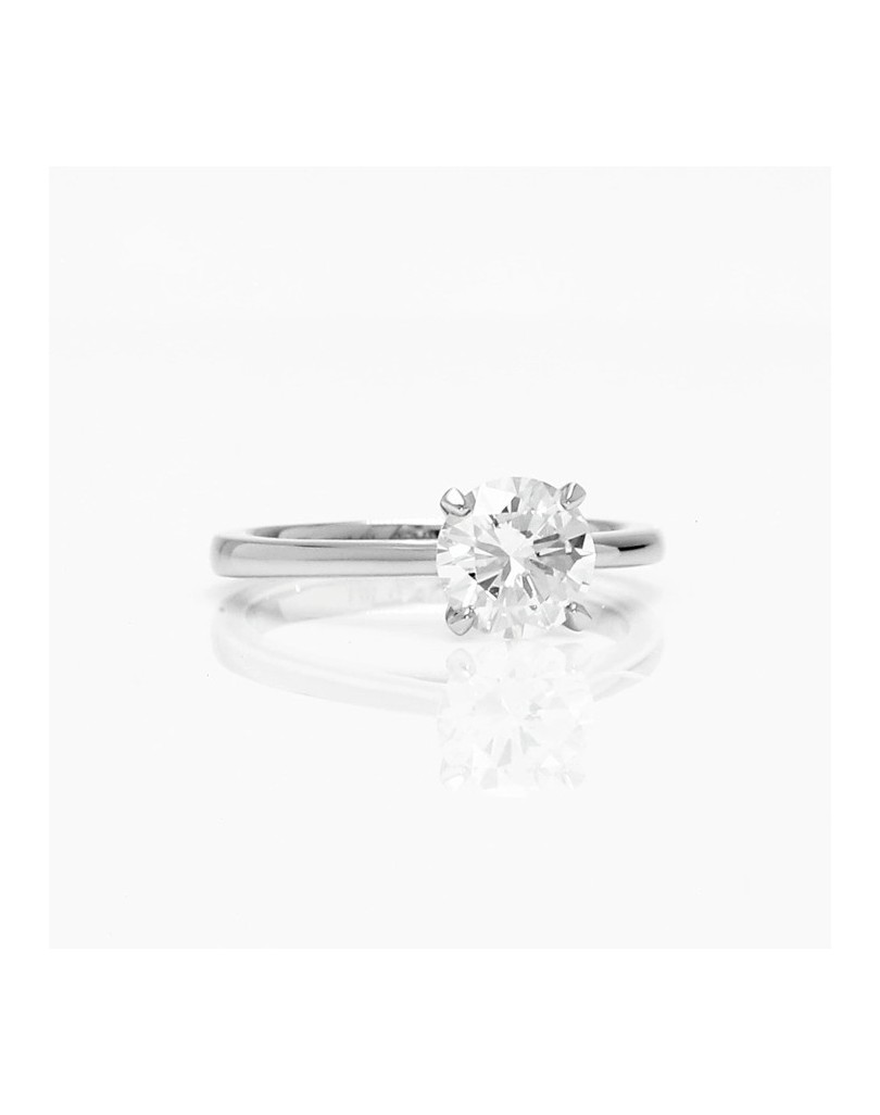 Solitario Di Matrimonio oro bianco