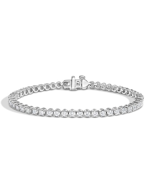 Bracciale Tennis Platino con diamanti