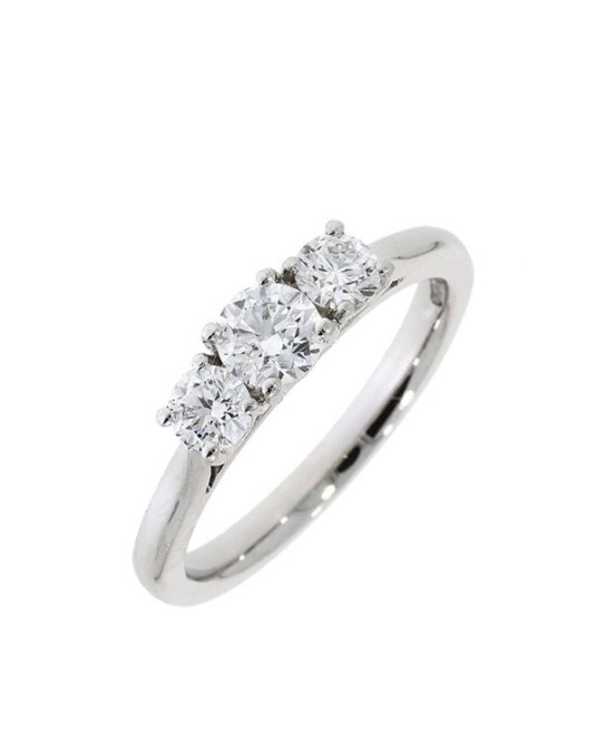 Trilogy Platino con diamanti