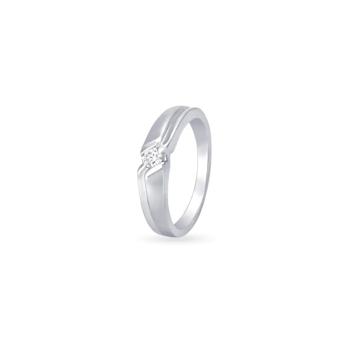 Anello Uomo Platino con diamante