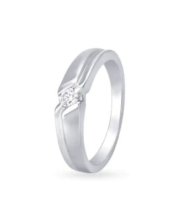 Anello Uomo Platino con diamante