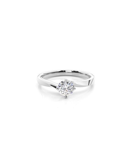Anello Solitario in platino