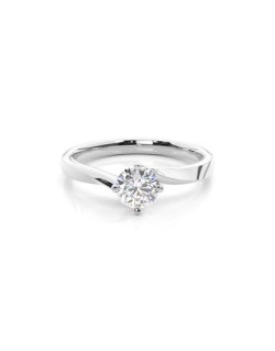 Anello Solitario in platino