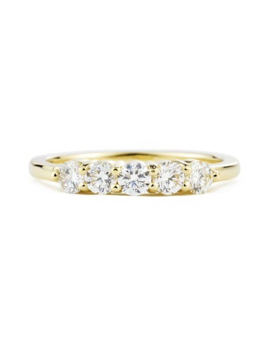 Anello Modello Riviera in Oro Giallo