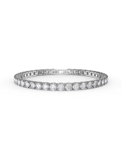 Bracciale tennis uomo platino
