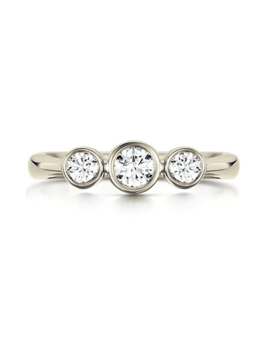 Anello Trilogy in platino
