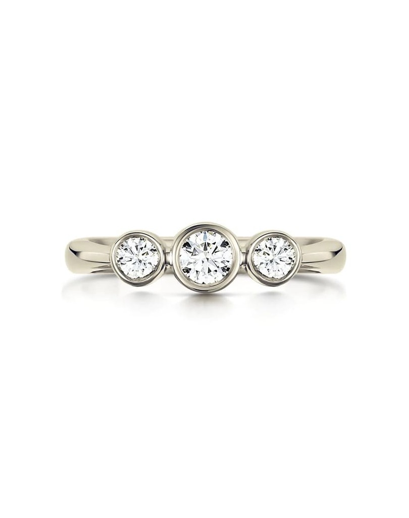 Anello Trilogy in platino