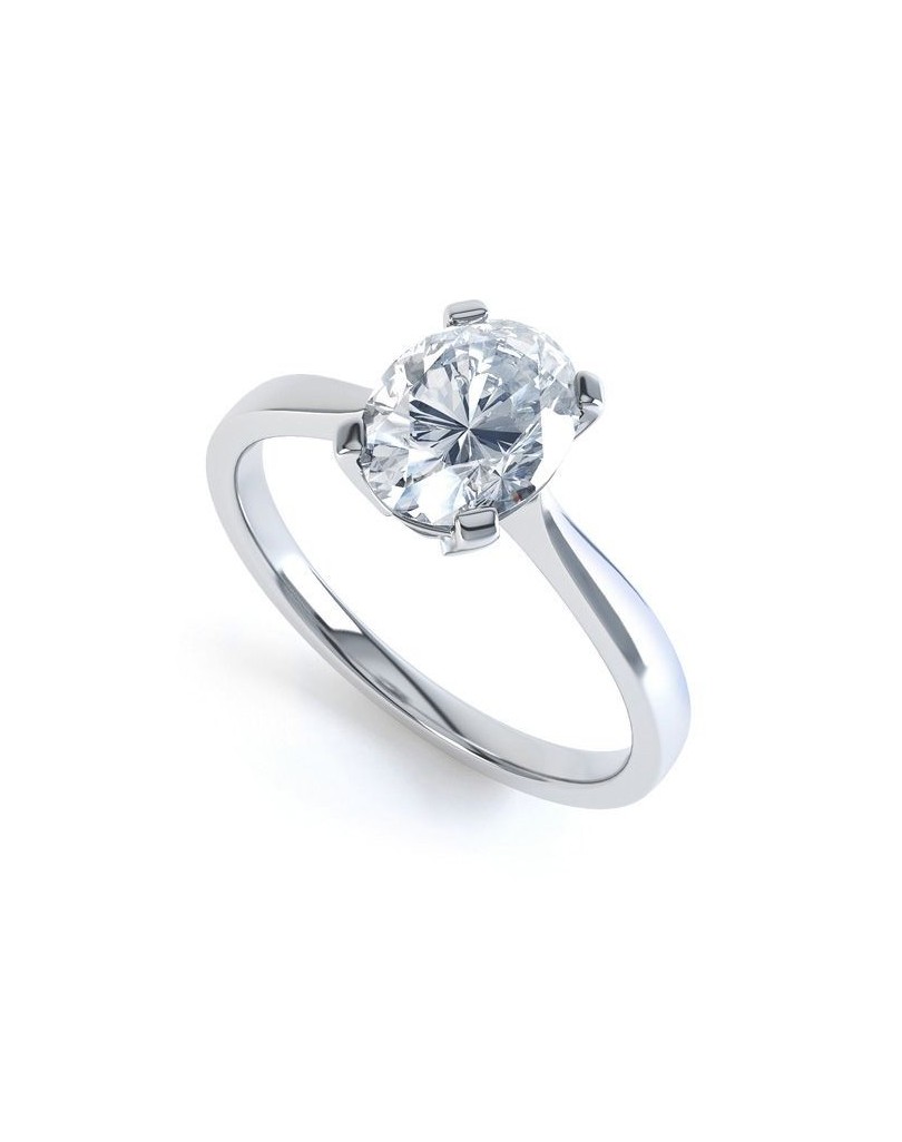 Anello Diamante Ovale