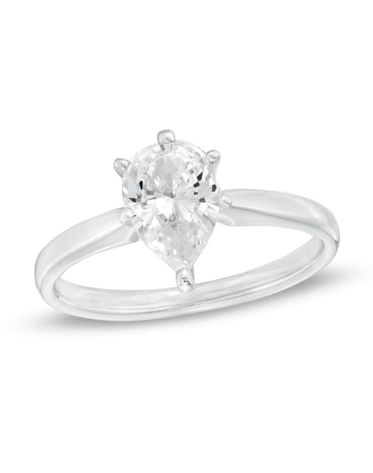 Solitario Diamante Pear
