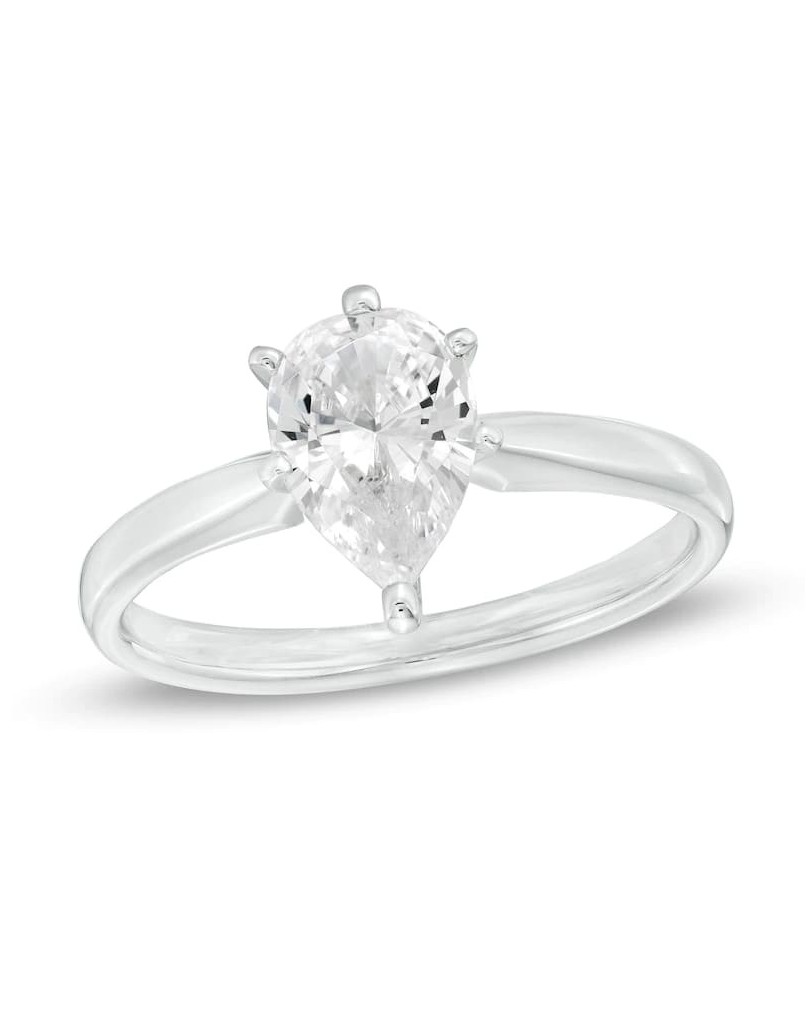 Solitario Diamante Pear