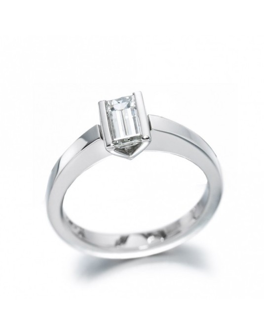 Solitario Diamante Baguette