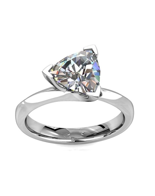 Solitario Diamante Trilliant