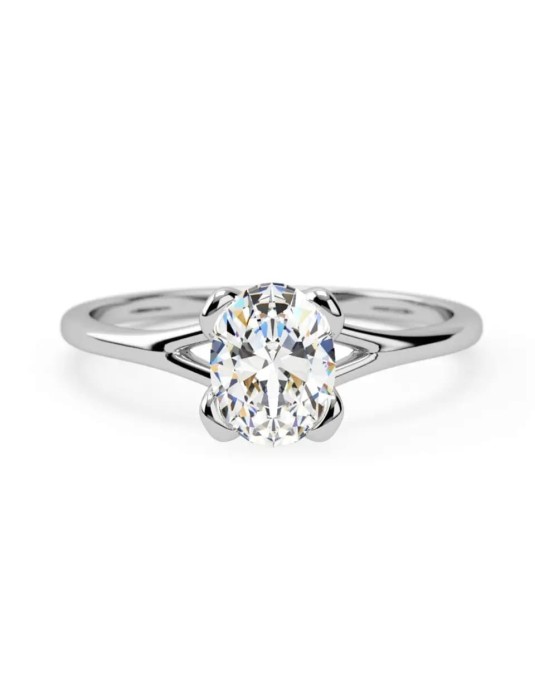 Solitario Diamante Ovale