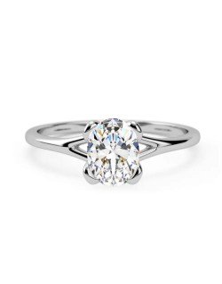 Solitario Diamante Ovale