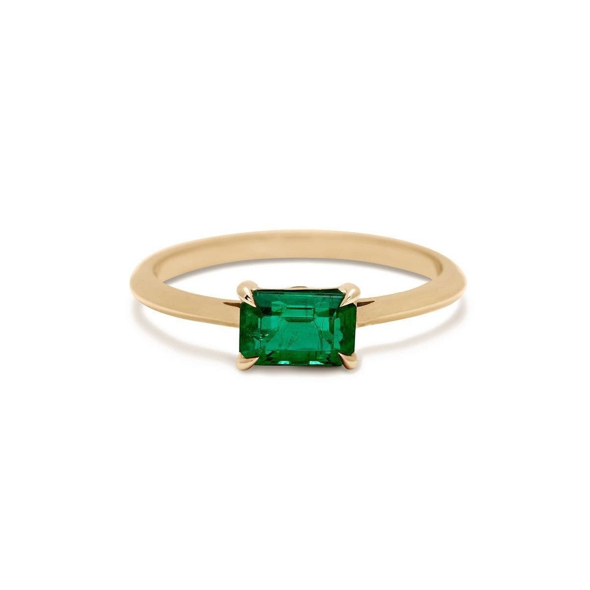 Anello Smeraldo 1.20 carati in oro giallo