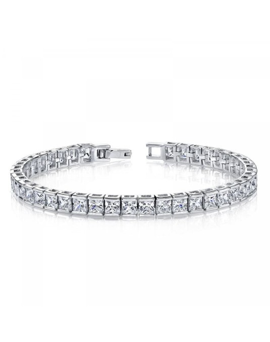 Bracciale Diamanti Princess 1 carato oro bianco