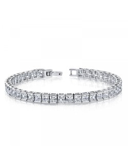 Braccialetto Diamanti Princess oro bianco diamanti princess