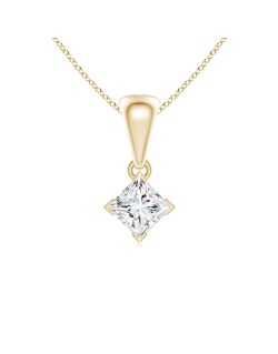 Ciondolo Oro Giallo Diamante Princess