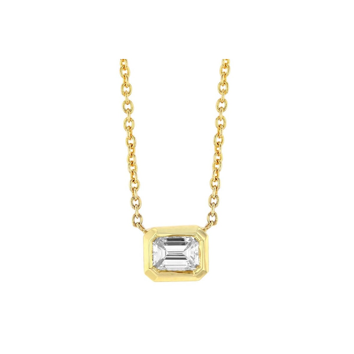 Ciondolo Oro Giallo Diamante Marquise
