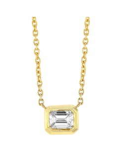 Ciondolo Oro Giallo Diamante Marquise