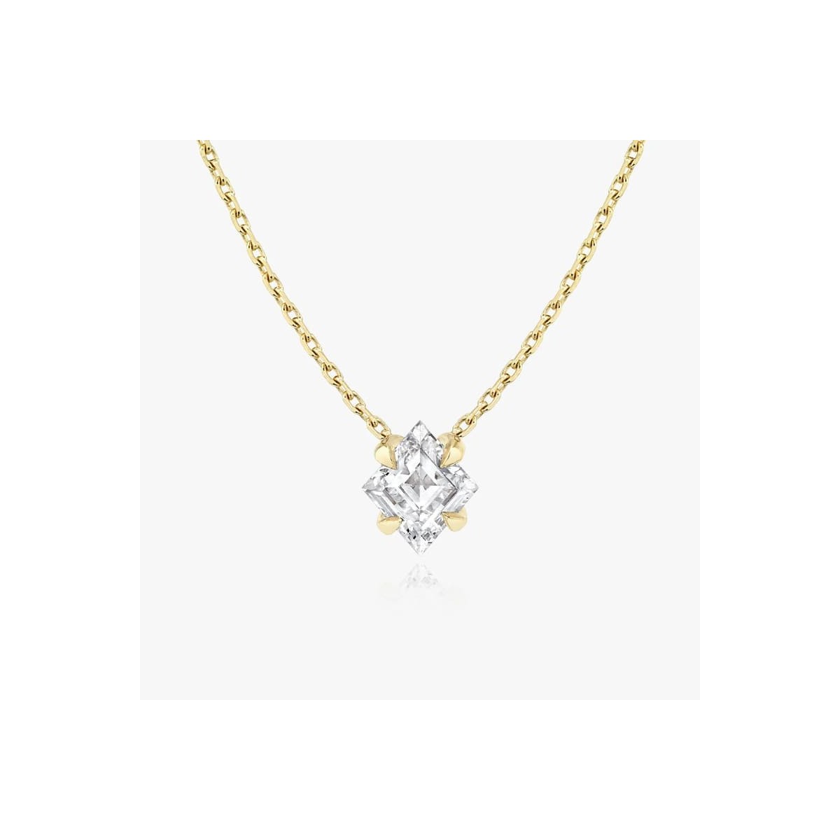 Ciondolo Oro Giallo Diamante Lozenge
