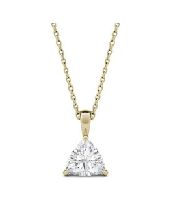 Ciondolo Oro Giallo Diamante Trilliant