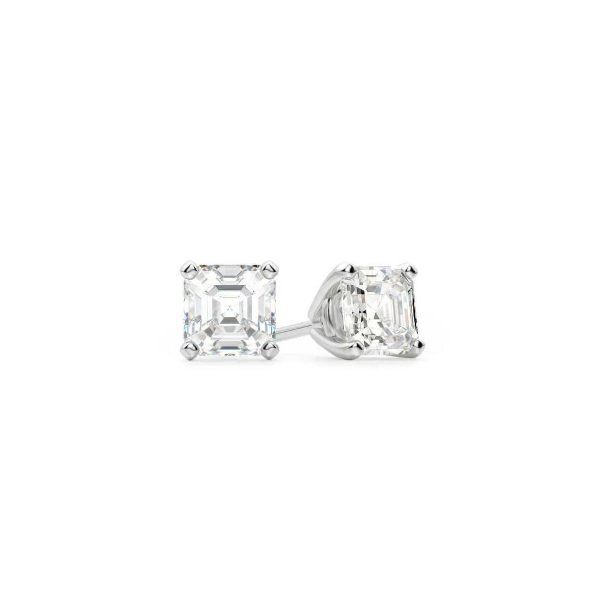 Orecchini Diamanti Asscher 2 carati