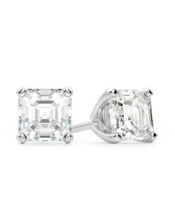 Orecchini Diamanti Asscher 2 carati