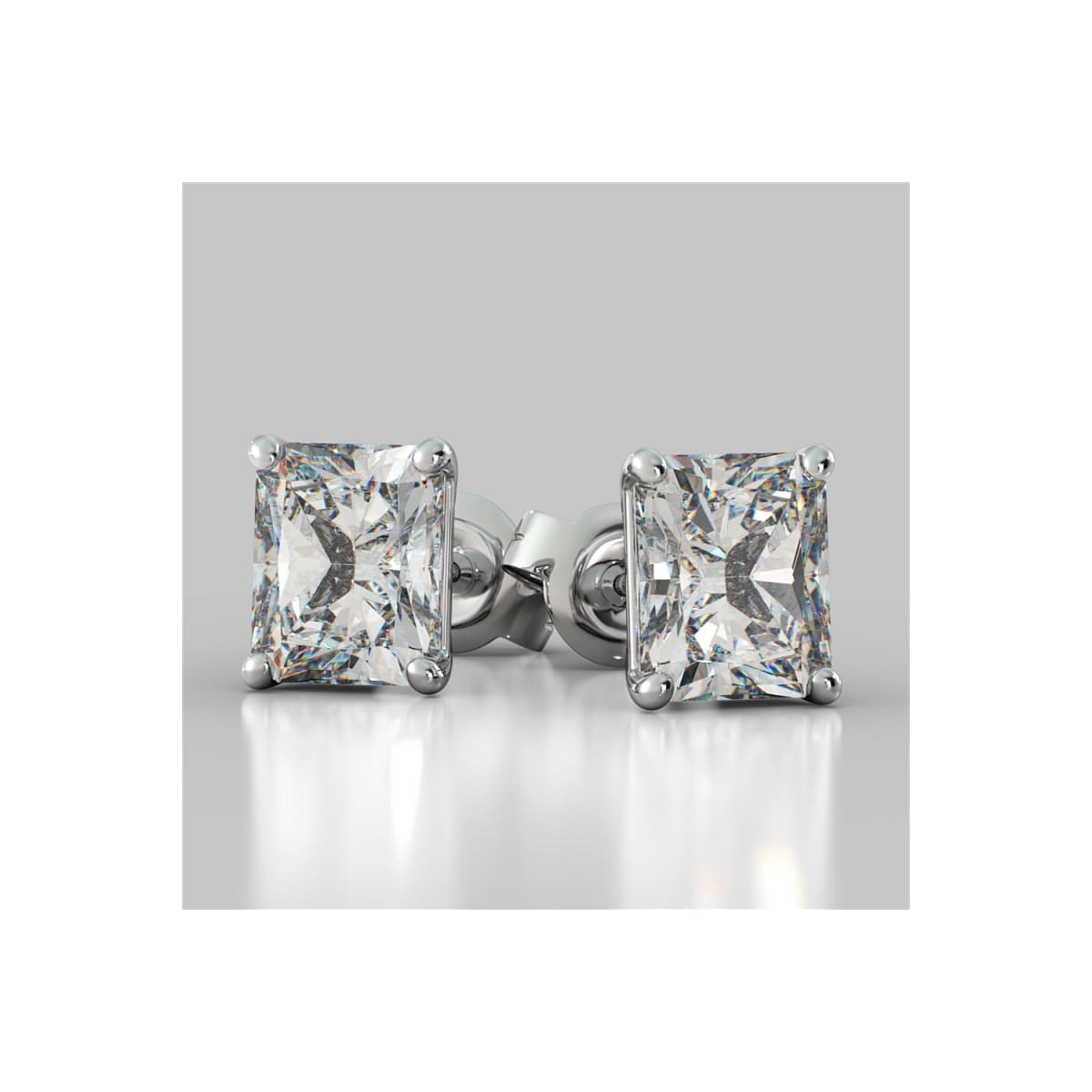 Orecchini Diamanti Radiant 2 carati