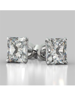 Orecchini Diamanti Radiant 2 carati