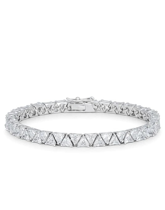 Tennis Bracciale Diamanti Trilliant 6 carati