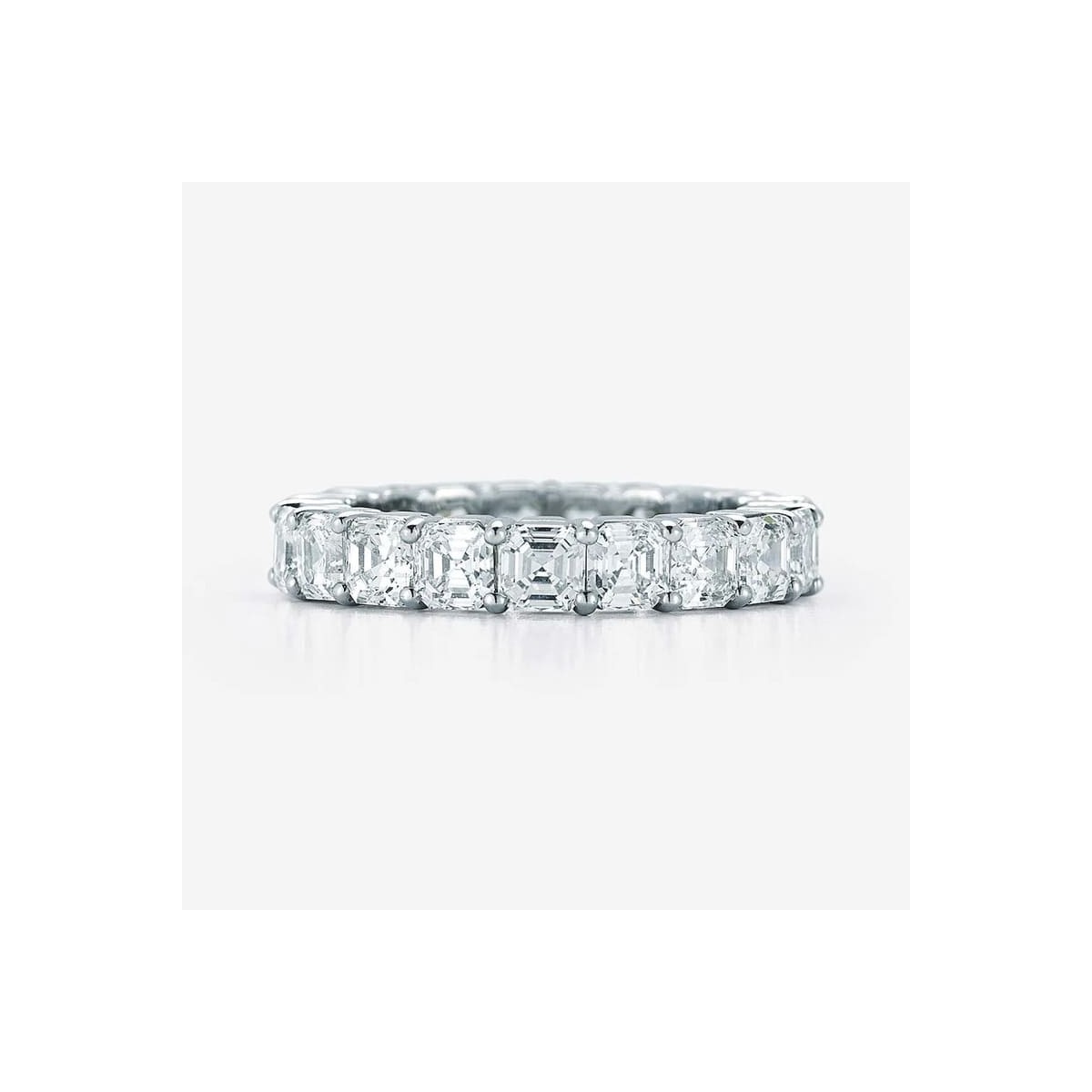 Anello Eternity Diamanti Asscher