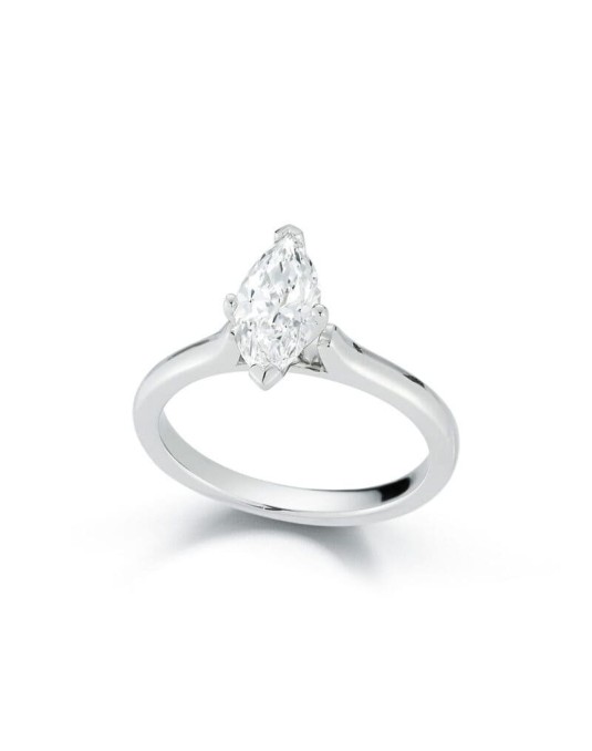 Solitario Diamante Taglio Marquise naturale 1 carato