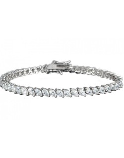 Bracciale Con Diamanti Marquise in Oro Bianco