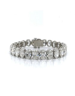 Bracciale Diamanti Ovali di 1 carato