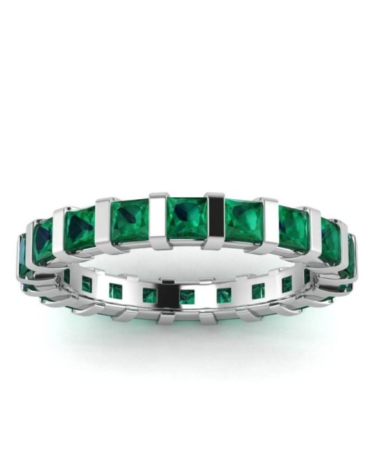 Anello Veretta Smeraldi Princess