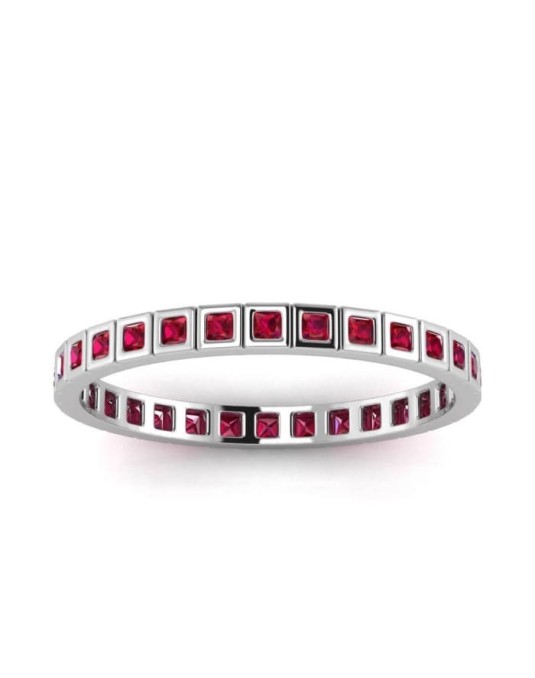 Anello Veretta Rubini 3 carati