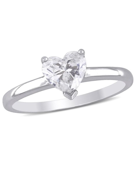Anello Diamante Taglio Cuore di 0.50 carati