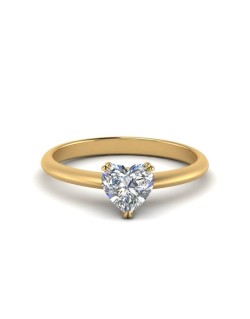 Anello Con Diamante Cuore di 0.50 carati