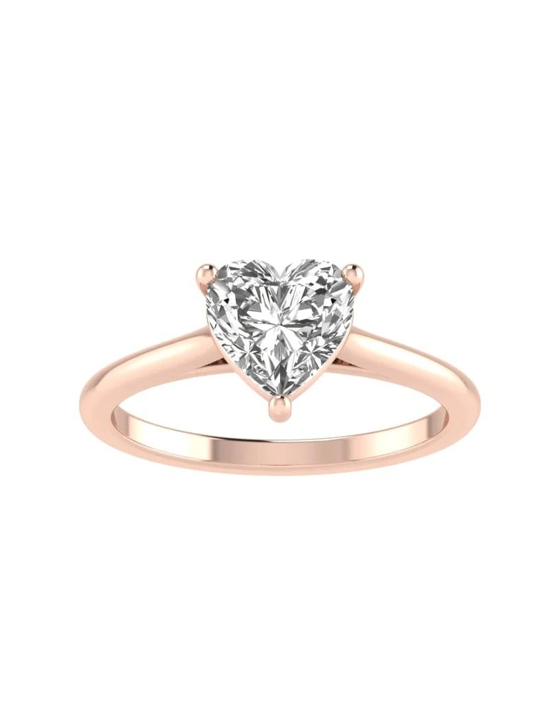 Anello Con Diamante Taglio Cuore 0.50 carati