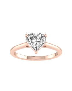 Anello Con Diamante Taglio Cuore 0.50 carati